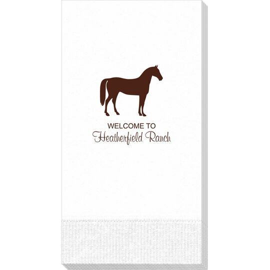 Horse Silhouette Guest Towels